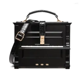 Evening Bags Vintage Piano Acrylic Box Shaped Handbag Women Summer Shoulder 2024