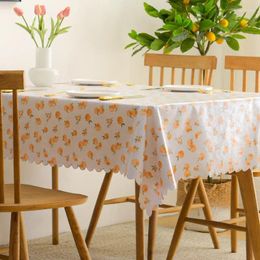 Table Cloth Small Daisy Linen Rectangular Tablecloth Plaid Waterproof Coffee Cover For Dining Kitchen Decor