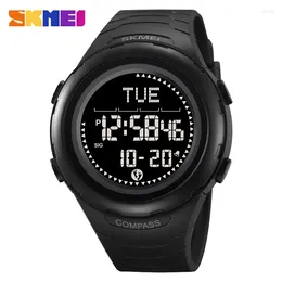 Wristwatches SKMEI 2166 Men Military Watches Alarm Clock Compass Countdown Waterproof Digital Watch Reloj Hombre Fashion Simple Sport