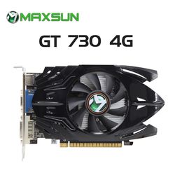 MAXSUN Graphics Card Full New NVIDIA GT 730 4GB GDDR3 HDMI-compatible VGA DVI GPU Gaming Video Cards 64Bit Computer Components