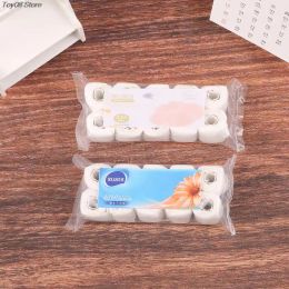 1:12 Dollhouse Miniature Paper Towel Roll Model Roll of Tissue Furniture Accessories For Doll House Decor Kids Pretend Play Toys