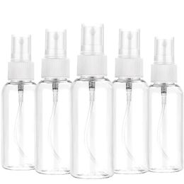 Clear Refillable Bottle 10ml 30ml 50ml 60ml 100ml PET Plastic Portable Spray Bottle Empty Perfumes Container Accessory Wholesale