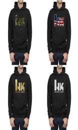 Herkler And Koch Mp5 Camouflage Mens oversized sweatshirt Kangaroo Pocket Soft Loose hoodie gun American flag Flash gold firearms 5478812