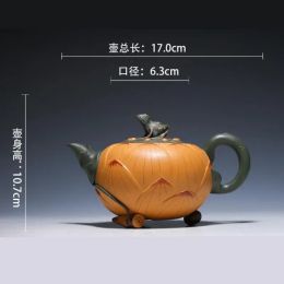 Yixing Tea Pot Purple Clay Philtre Teapot Lotus Seed Frog Kettle Household Handmade Tea Set Customised Gifts Authentic 420cc