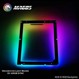 Cooling DIY Motherboard RGB Lighting Frame Backplate ATX MATX ITX M/B IO Backlight 5V 3Pin ARGB AURA SYNC for PC Cabinet Decoration