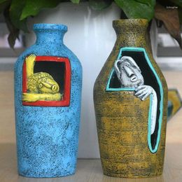 Vases Creative Decoration Home Decor Artistic Style Vase Flower Arrangements Products Ornaments Garden