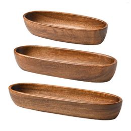 Bowls Wood Serving Tray Home Oval For Dining Room Coffee Table Toilet