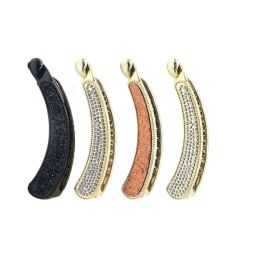 Simple Korea Classic Girls Banana Crystal Rhinestone Hair Clip Claw Hair Accessories Hairpin Barrette