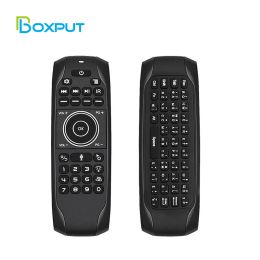 Box G7v G7r Pro Russian English Keyboard Backlit 2.4g Wireless Remote Control with Voice Gyroscope Air Mouse for Smart Tv Box 2022