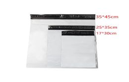100pcsLot White Selfseal Adhesive Courier bags Plastic Poly Envelope Mailer Postal Mailing Bags 47 Mil1228752