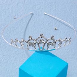 Hair Accessories 1 Small Butterfly Rhinestone Silver Bride Wedding Crown Little Girl Birthday Headband Accessory