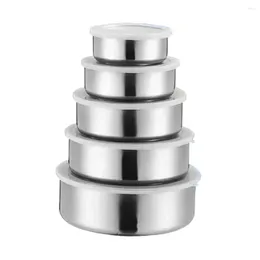 Bowls Stainless Steel Storage Box Containers With Leak-proof Lids Reusable Crisper Boxes For Home