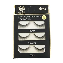 False Eyelashes Wispy Reusable Short Fluffy Lash Strip Lashes For Women And Girls Makeup DIY