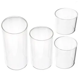 Candle Holders Clear Jars Glass Cup Table Centrepiece Pillar Candles Holder Cylinders