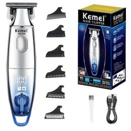 Trimmers Kemei 3230 0mm Professional Hair Trimmer For Men Electric Beard Hair Clipper Barber USB Rechargeable haircut machine trimer