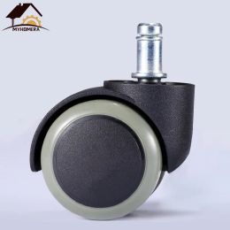 Universal Office Chair Wheel Caster 2" 50KG Swivel Castor Furniture Feet Replaced Wheels 360 Degree Smooth Moving Roller Rubber