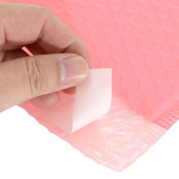 50PCS Bubble Mailers Padded Envelopes Lined Poly Mailer Shockproof Mailer Waterproof Mailer Self Seal Pink fast shipping