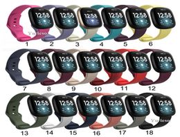 Band For Fitbit Versa 3Sense Soft TPU Sport Strap Replacement Wristband Women Men Smart Watch Accessories For Fitbit Sense wholes4808858