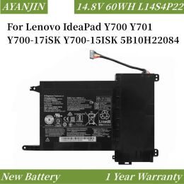 Batteries L14S4P22 L14M4P23 14.8V 60WH/4050mAh Laptop Battery For Lenovo IdeaPad Y700 Y701 Y70017iSK Y70015ISK Series 5B10H22084