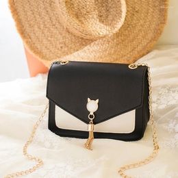 Shoulder Bags Ladies All-match Fashion Simple Bag Necklace Messenger Handbag One-shoulder Small Square Purses Mobile Wallet