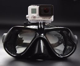 Underwater Professional Diving Masks Scuba Snorkel Swimming Goggles Full Dry Eyewear for GoPro Xiaoyi SJCAM Sports Camera7708906