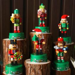 Christmas Nutcracker King Trumpeter Soldier Santa Claus Xmas Tree Drummer Building Blocks Ornaments Bricks Toys Christmas Gift