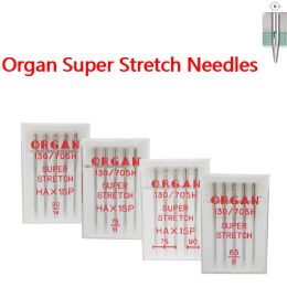 Organ Needles 5pcs Top Quality Domestic Sewing Machine Needles Super Stretch For Knitted Fabrics And Elastic Fabric 1pack=5pcs