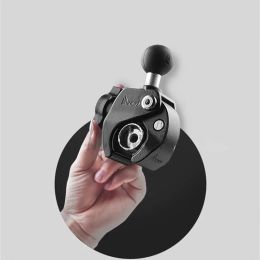 Cameras Heavy Duty Aluminium Tough Claw Clamp Mount with 1 inch Diameter Rubber Ball for cell phone for gopro motorcycle