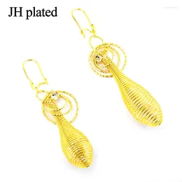 Dangle Earrings JHplated Africa For Women Gold Color Indonesia Nigeria Congo Arab Middle East Ethiopian Fashion Jewelry Girl GIFT