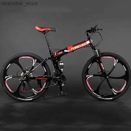 Bikes Kids Mountain Wheel Bicycs Powerful Mountain Speed Folding Accessories Road Bicycs Suspension Rowery Gorskie Folding Bike L48