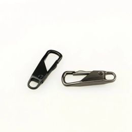 2pcs Metal Zipper Repair Kits Slider Puller Instant Zipper Replacement for Broken Buckle Bag Suitcase Garment Zipper Head