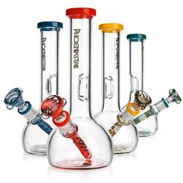 Phoenix Star 8 Inches Gourd Bongs Beaker Bongs Smoking Pipes Glass Water Pipes Glass Bongs With Colourful Downstem & Bowl