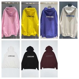 Designer Hoodies Men Hoody Balencigaas Magni Sigate Spazzante Versione corretta maschile e OS Womens Lettera frontale e posteriore Parigi YA2G ZTQS