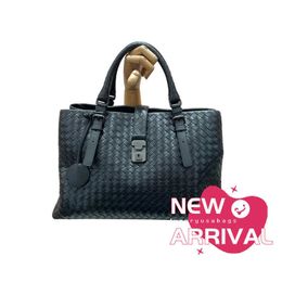 Designer Bag 2024 New Womens Bag Totes Black Woven Large Roman Bag Handbag High Quality