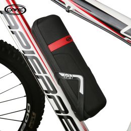 CXWXC Bicycle Frame Bag Cycling Storage Box Rainproof Bike Capsule Bag Built-in Mesh Bottle Cans Repair Tool Kit Down Tube Bag