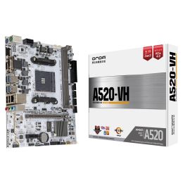 Motherboards ONDA A520VHW Motherboard Support AM4 Ryzen R3 R5 R7 Processor 2 X DDR4 socket 128GB PCIE 3.0 16X SATA3.0 M.2 A520