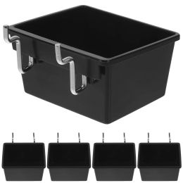 5 Pcs Peg Board Parts Storage Box Pegboard Baskets Bins for Home Organiser Tool Store Shop