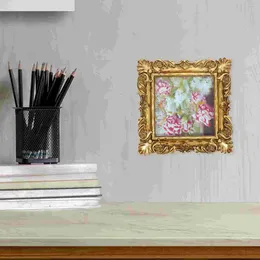 Frames European Retro Resin Po Frame Living Room Decorations Desk Picture Style Small Vintage Office