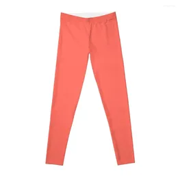Active Pants PANTONE Colour OF THE YEAR 2024 - PLAIN SOLID LIVING CORAL -100 AND PINK SHADES ON OZCUSHIONS ALL PRODUCTS Leggings