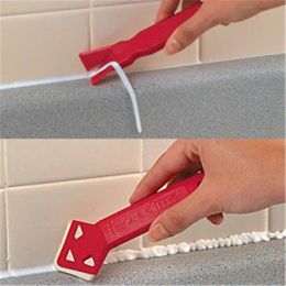 Mini Handmade Scraper Tools Sealing Strip Bathroom Shower Sink Bath Caulk Tape White PVC Self Adhesive Waterproof Wall Tape for