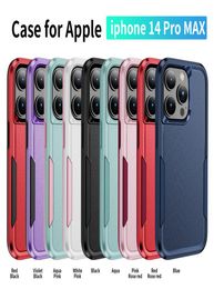 Rugged Shockproof Protector case 2 in 1 thickness phone cases for iPhone 14 13 pro max samsung s22 plus in OPP bag3150185