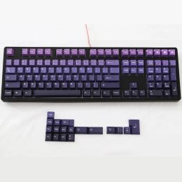Accessories Purple Gradient Keycaps PBT Dyesub for Cherry MX Switches Fit 61 63 64 67 68 84 87 96 108 Etc. Mechanical Keyboards