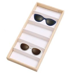 Glasses Tray For Drawer 6 Grids Wooden Eye Glass Organiser Storage Eyeglass Holder Multiple Case Box Eyewear Displa 240327