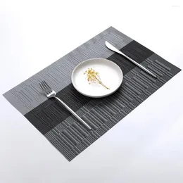 Table Mats Functional Placemats For Home Waterproof Pvc Woven Set Dining Non-slip Heat Resistant Kitchen