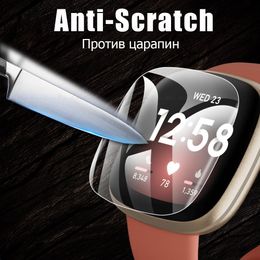 Soft Clear HD Smart Watch Sticker Hydrogel Film For Fitbit Versa 3 2 Sense Protective Screen Protector