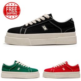 Free Shipping Men Women Casual Shoes Low Lace-Up Comfort Black Red Green Mens Trainers Sport Sneakers GAI