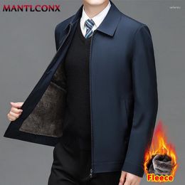 Men's Jackets Autumn Winter Warm Jacket Blazers For Men Parka Coat Thick Fleece Luxury Business L-3XL