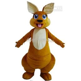 Mascot Costumes Mascot Costumes Foam Cute Funny Kangaroo Cartoon Plush Christmas Fancy Dress Halloween Mascot Costume YTHB