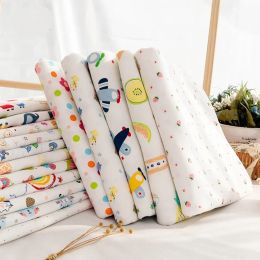 Kids Fabric Knit Jersey Print Fabric Sewing Material For Children's Garment 50*40cm Or 50*90cm TJ0076