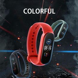 M Band Replacement Wristband Solid Color TPU Watch Band Strap Smart Bracelet Sports Wristband For Xiaomi Mi Band 5 6 Watch Band